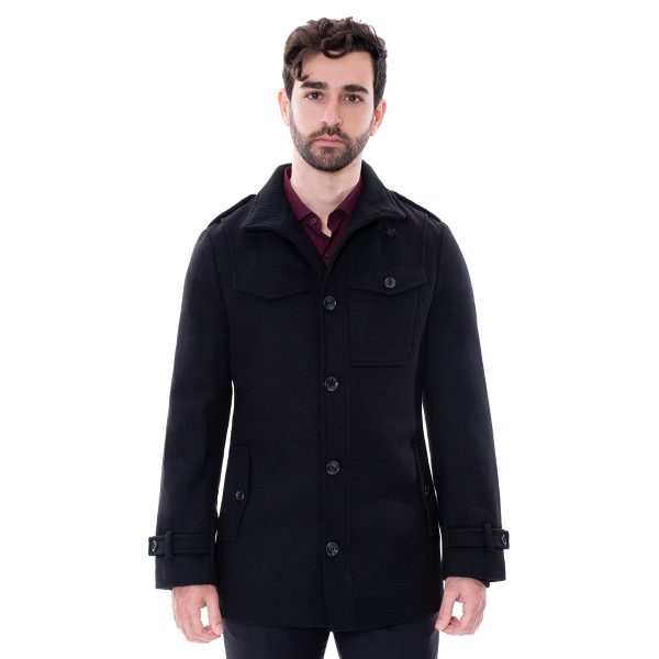 Abrigo Negro Vermonti on Sale