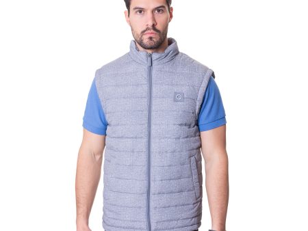 Chaleco Capitonado Gris Vermonti Fashion