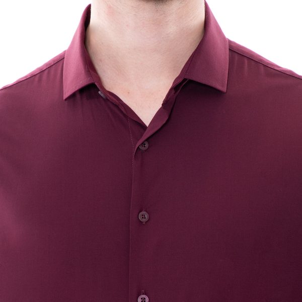 Camisa Fibra de Bambú Vino Vermonti Hot on Sale