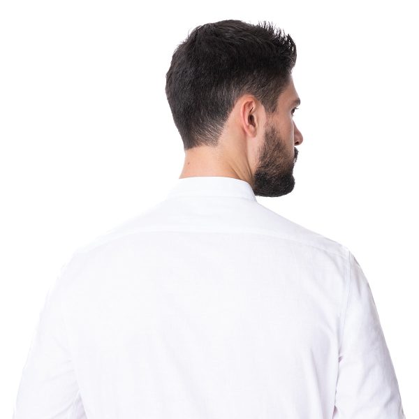 Camisa de Lino Blanco Vermonti on Sale