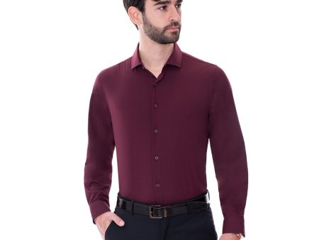 Camisa Fibra de Bambú Vino Vermonti Hot on Sale