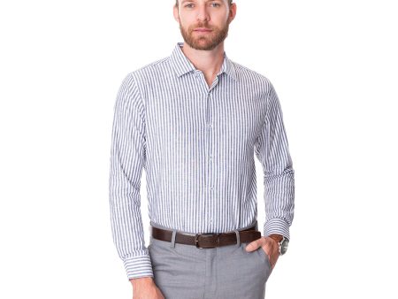 Camisa de Lino Blanca Vermonti Online Sale