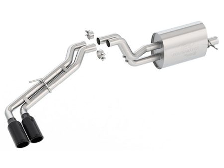 Ford Racing 2019 Ranger 2.3L Ecoboost Side Exit Cat-Back Exhaust System w  Dual Black Chrome Tips For Sale