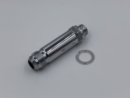 Fragola -8AN x 9 16-24 Carb Adapter Long 3in - Chrome on Sale