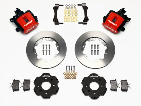 Wilwood Combination Parking Brake Rear Kit 11.00in Red Civic   Integra Disc 2.39 Hub Offset Sale