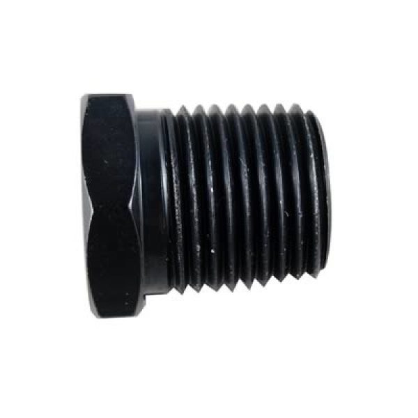 Fragola 1 4 Male Hex Pipe Plug - Black Fashion