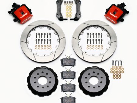 Wilwood Combination Parking Brake Rear Kit 12.88in Red Mustang 94-04 Supply