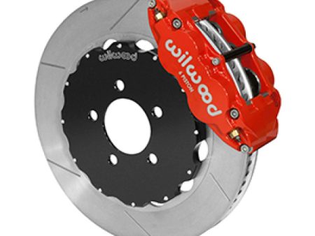 Wilwood 03-11 Crown Victoria Forged Narrow Superlite 6R Front Brake Kit w  Slotted GT Rotor - Red Online Hot Sale