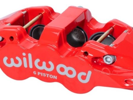 Wilwood Caliper-Forged Dynalite w Dust Seal-Red 4.04in Pistons 1.25 Disc For Cheap