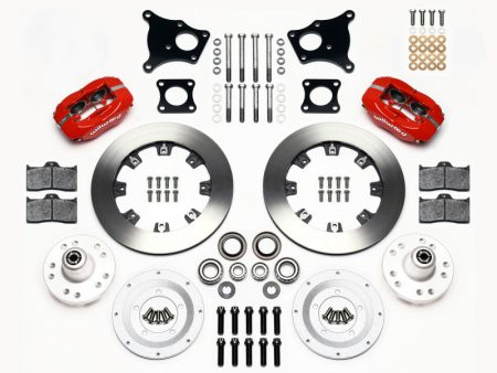 Wilwood Forged Dynalite Front Kit 12.19in Red AMC 71-76 OE Disc w o Bendix Brakes For Cheap