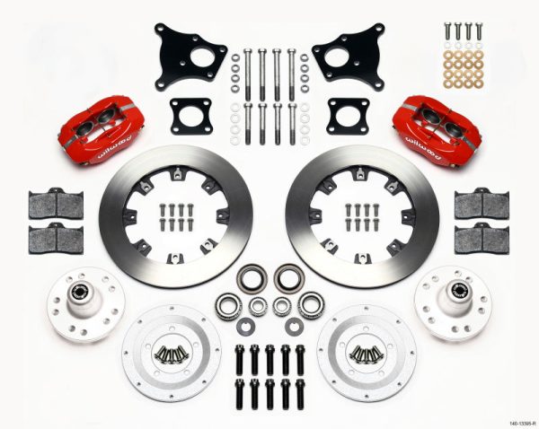 Wilwood Forged Dynalite Front Kit 12.19in Red AMC 71-76 OE Disc w o Bendix Brakes For Cheap