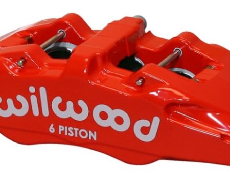 Wilwood Caliper-Forged Dynapro 6 5.25in Mount-Red-L H 1.62 1.38in 1.38in Pistons .81in Disc Cheap