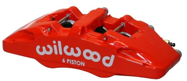 Wilwood Caliper-Forged Dynapro 6 5.25in Mount-Red-L H 1.62 1.38in 1.38in Pistons .81in Disc Cheap