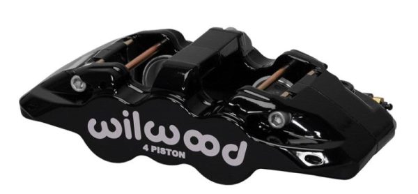 Wilwood Caliper-Aero4 - Black 1.12 1.12in Pistons 0.81in Disc Supply