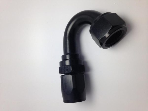 Fragola -10AN x 150 Degree Pro-Flow Hose End - Black For Cheap