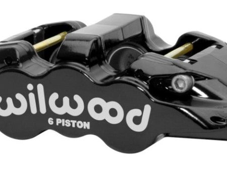 Wilwood Caliper - Aero-DS Forged Six-Piston Caliper Black 6.52in Piston 1.25in Rotor - Black For Cheap