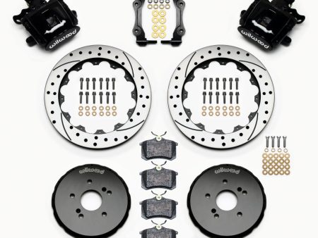 Wilwood Combination Parking Brake Rear Kit 12.88in Drilled Honda S2000 Fashion