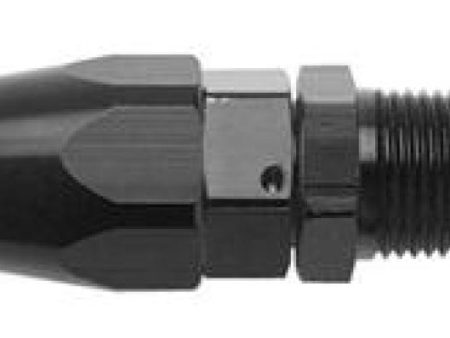 Fragola -8AN Straight Hose End x 1 4 NPT - Black on Sale