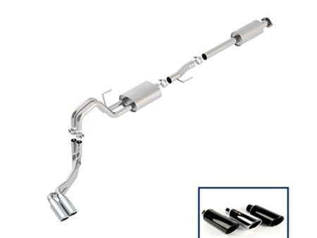 Ford Racing 15-18 F-150 5.0L Cat-Back Touring Exhaust System - Side Exit Chrome Tips Hot on Sale