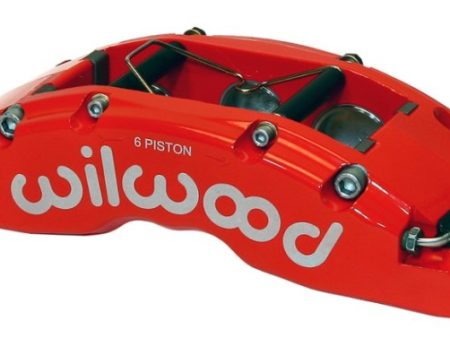 Wilwood Caliper-TC6R-Red 1.88 1.62 1.62in Pistons 1.38in Disc on Sale