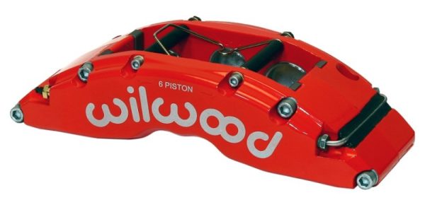 Wilwood Caliper-TC6R-Red 1.88 1.62 1.62in Pistons 1.38in Disc on Sale