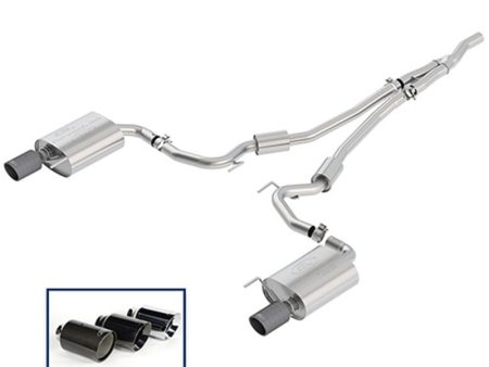 Ford Racing 18+ Mustang 2.3L EcoBoost Cat-Back Sport Exhaust System w Carbon Fiber Tips Fashion