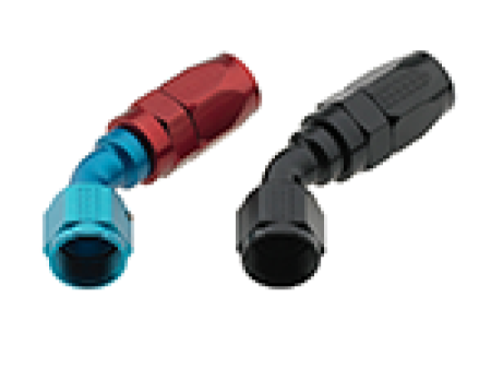 Fragola -8AN x 45 Degree Pro-Flow Hose End - Black Supply