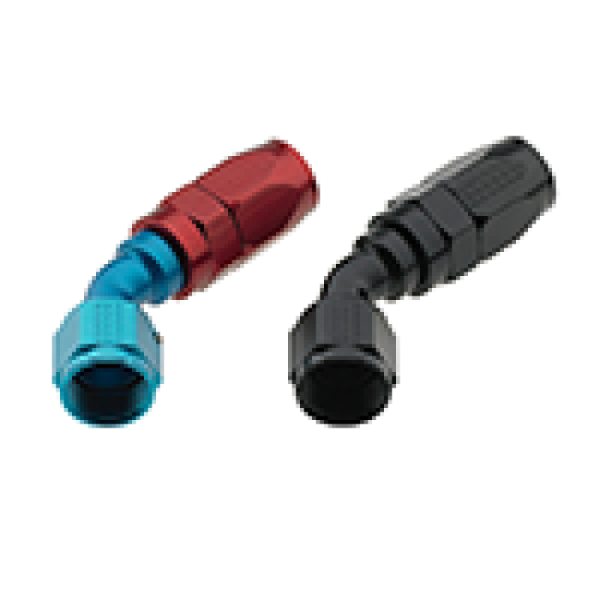 Fragola -8AN x 45 Degree Pro-Flow Hose End - Black Supply