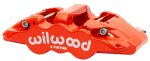 Wilwood Caliper - Aero4-DS Forged Four-Piston Caliper Black 1.38in Piston 1.10in Rotor - Red Discount