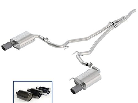 Ford Racing 2018+ Mustang 2.3L EcoBoost Cat-Back Extreme Exhaust System w  Carbon Fiber Tips Hot on Sale