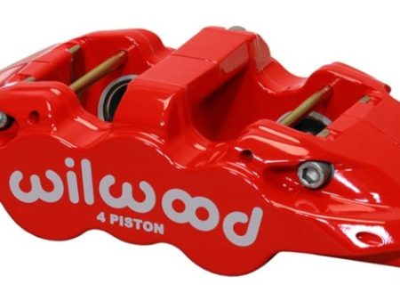 Wilwood Caliper-Aero4-R H - Red 1.88 1.62in Pistons 1.25in Disc Hot on Sale