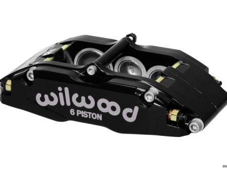 Wilwood Caliper-BNSL6-RH-Black 1.62 1.12 1.12in Pistons 1.10in Disc Supply