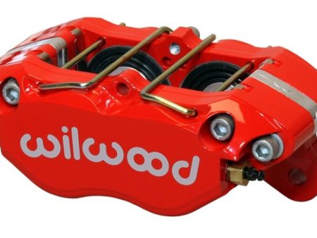 Wilwood Caliper-Dynapro Dust-Boot 5.25in Mount - Red 1.75in Pistons 1.00in Disc Cheap