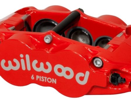 Wilwood Caliper-Forged Narrow Superlite 6R-R H 1.75 1.25in 1.25in Pistons 1.25in Rotor - Red Online Sale