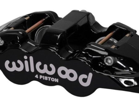 Wilwood Caliper-Aero4-R H - Black 1.88 1.62in Pistons 1.25in Disc For Sale