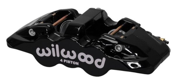 Wilwood Caliper-Aero4-R H - Black 1.88 1.62in Pistons 1.25in Disc For Sale