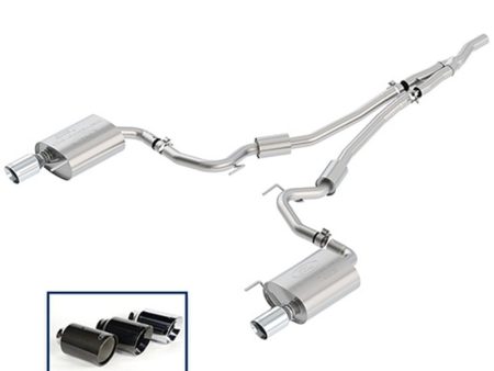 Ford Racing 2018 Mustang 2.3L Ecoboost Cat-Back Sport Exhaust System w Chrome Tips Online Hot Sale