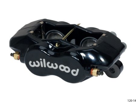 Wilwood Caliper-Forged DynaliteI w Dust Seal-Black 1.38in Pistons .81in Disc Online Sale