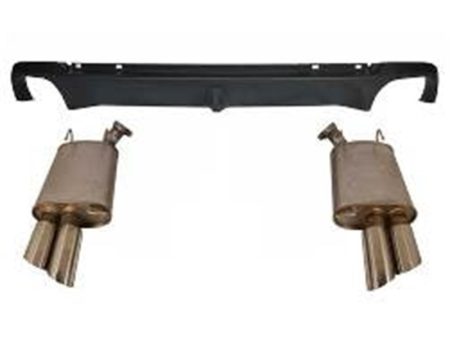 Ford Racing 2013-2014 Mustang GT Axle Back QUAD TIP Mufflers with Rear Lower VALENCE For Cheap