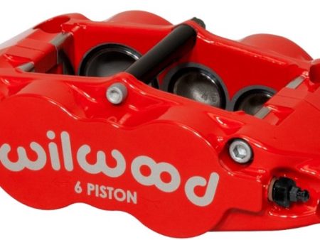 Wilwood Caliper-Forged Narrow Superlite 6R-L H 1.75 1.25 1.25in Pistons 1.10in Rotor - Red Fashion