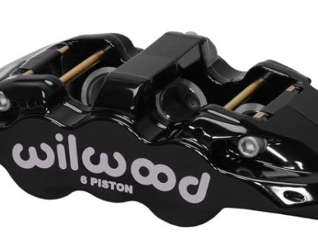 Wilwood Caliper-Aero6-R H - Black 1.75 1.38 1.38in Pistons 1.25in Disc Online now