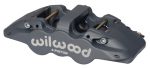 Wilwood Caliper-Aero6-L H - Black Anodize (.80 Thk Pad) 1.62 1.12 1.12in Pistons 1.25in Disc For Sale