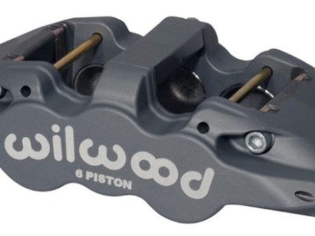 Wilwood Caliper-Aero6-L H - Black Anodize (.80 Thk Pad) 1.62 1.12 1.12in Pistons 1.25in Disc For Sale