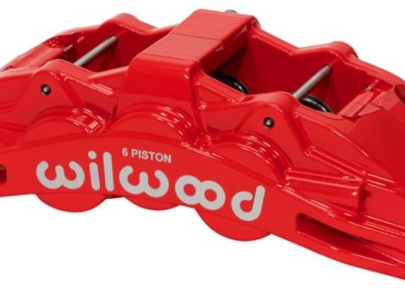 Wilwood Caliper Red SX6R 4.04in Piston 1.25in Disc Online Hot Sale