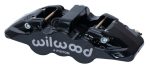 Wilwood Caliper - Aero4-DS Forged Four-Piston Caliper Black 1.12in Piston 1.10in Rotor - Black Cheap