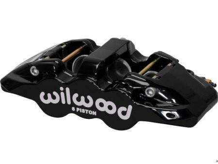 Wilwood Caliper-Aero6-L H - Black 1.75 1.38 1.38in Pistons 1.25in Disc Online Sale