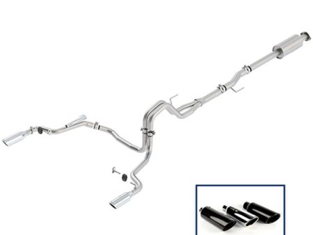 Ford Racing 15-18 F-150 5.0L Cat-Back Extreme Exhaust System Rear Exit w  Chrome Tips Online Hot Sale