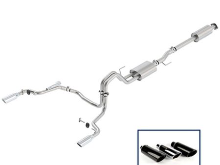 Ford Racing 15-18 F-150 5.0L Cat-Back Sport Exhaust System - Rear Exit Chrome Tips Hot on Sale