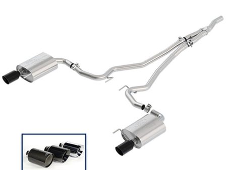 Ford Racing 2018+ Mustang 2.3L EcoBoost Cat-Back Extreme Exhaust System w  Black Chrome Tips For Discount