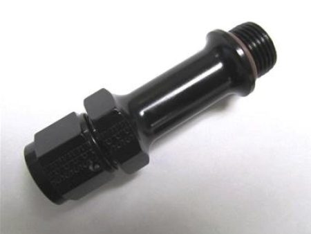 Fragola -8AN x 9 16-24 Carb Adapter Long 3in - Black Cheap